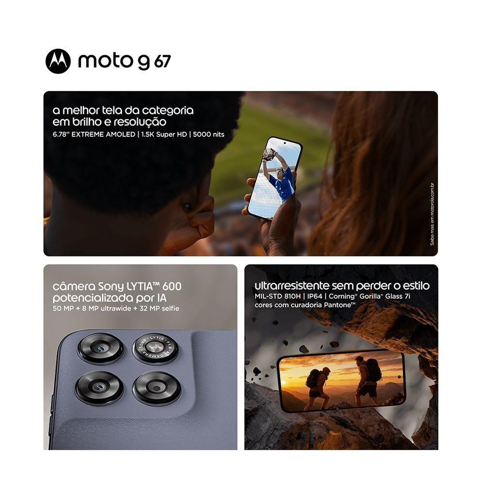 Smartphone Motorola Moto G67 5G, 128GB 4GB RAM, 8GB RAM Boost camera 50MP Sony Lytia 600, tela 1.5K... - foto 3