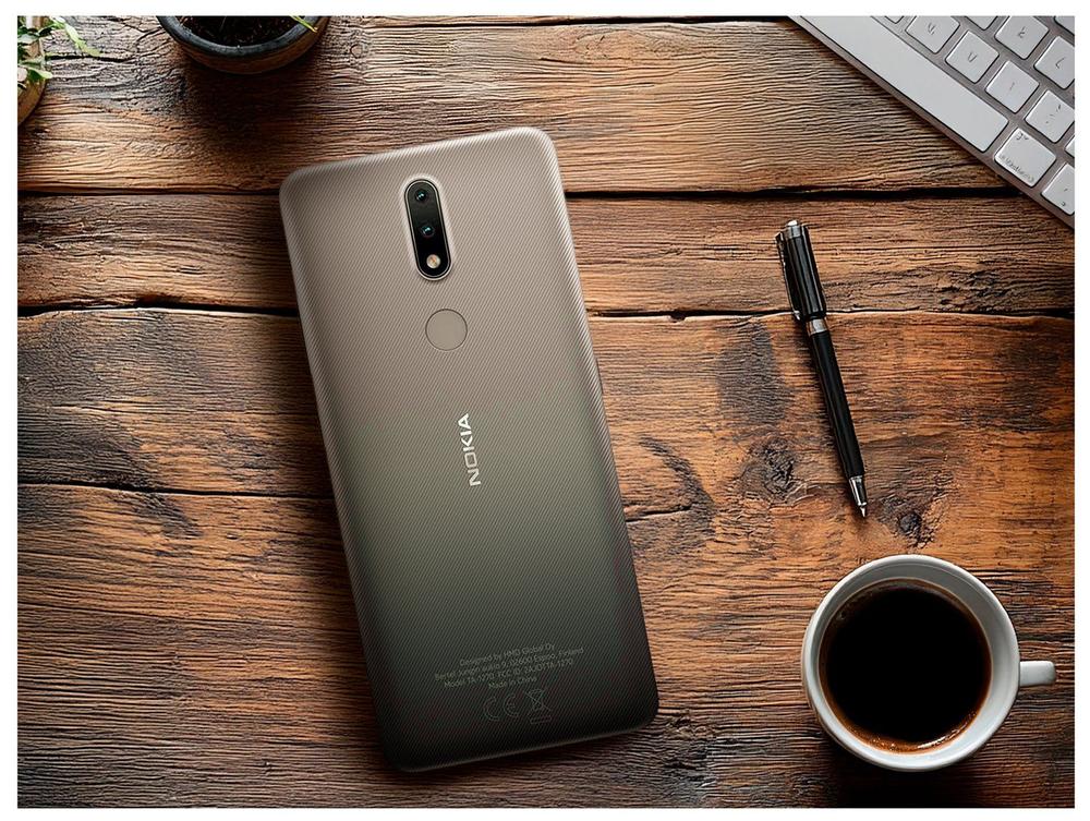 Smartphone Nokia 2.4 64GB Cinza 4G Octa-Core 3GB RAM Tela 6,5” Câm. Dupla + Selfie 5M - foto 3