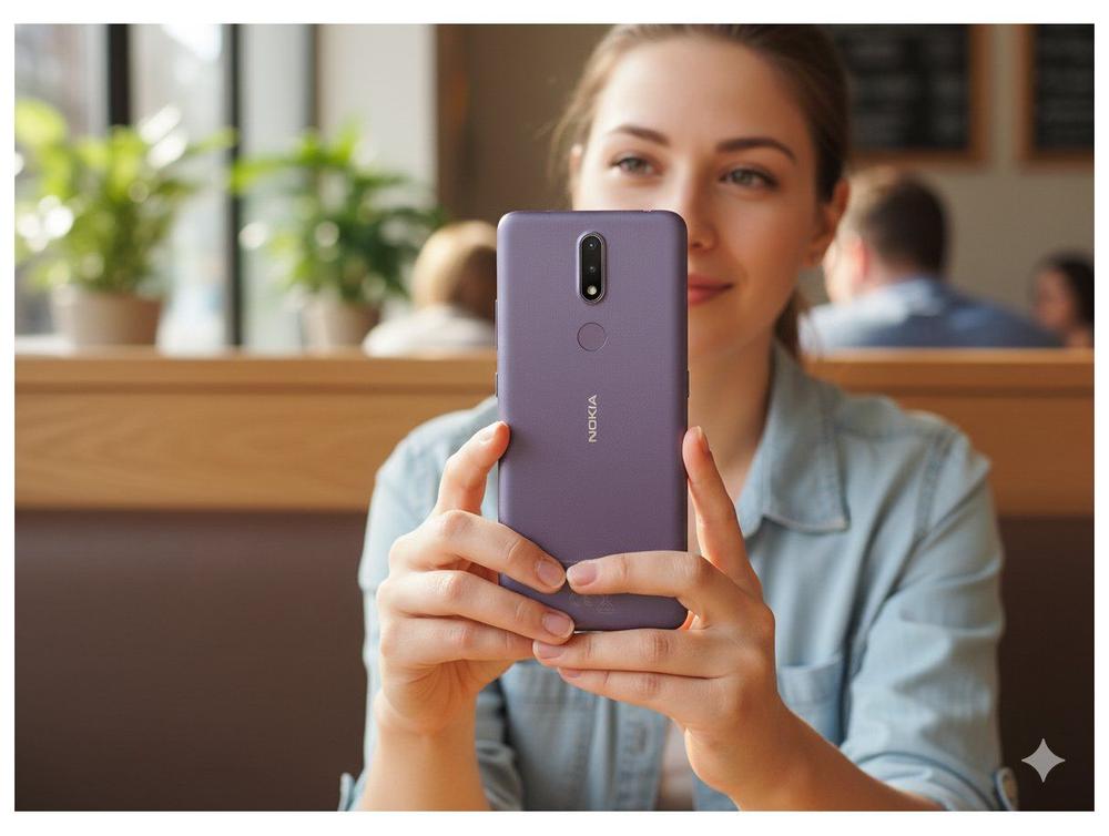 Smartphone Nokia 2.4 64GB Roxo 4G Octa-Core 3GB RAM Tela 6,5” Câm. Dupla + Selfie 5M