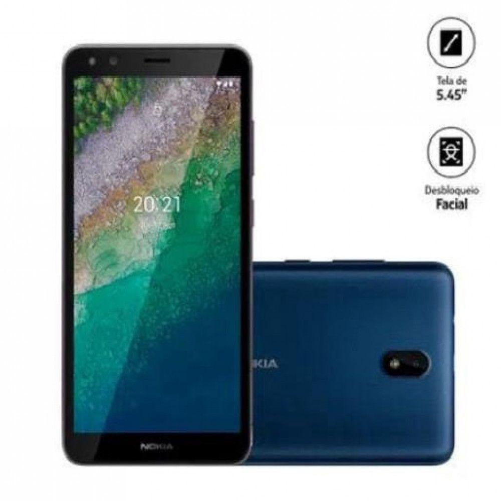 Smartphone Nokia C01 Plus 32Gb, 4G, Tela 5.45, Azul - Cnk040