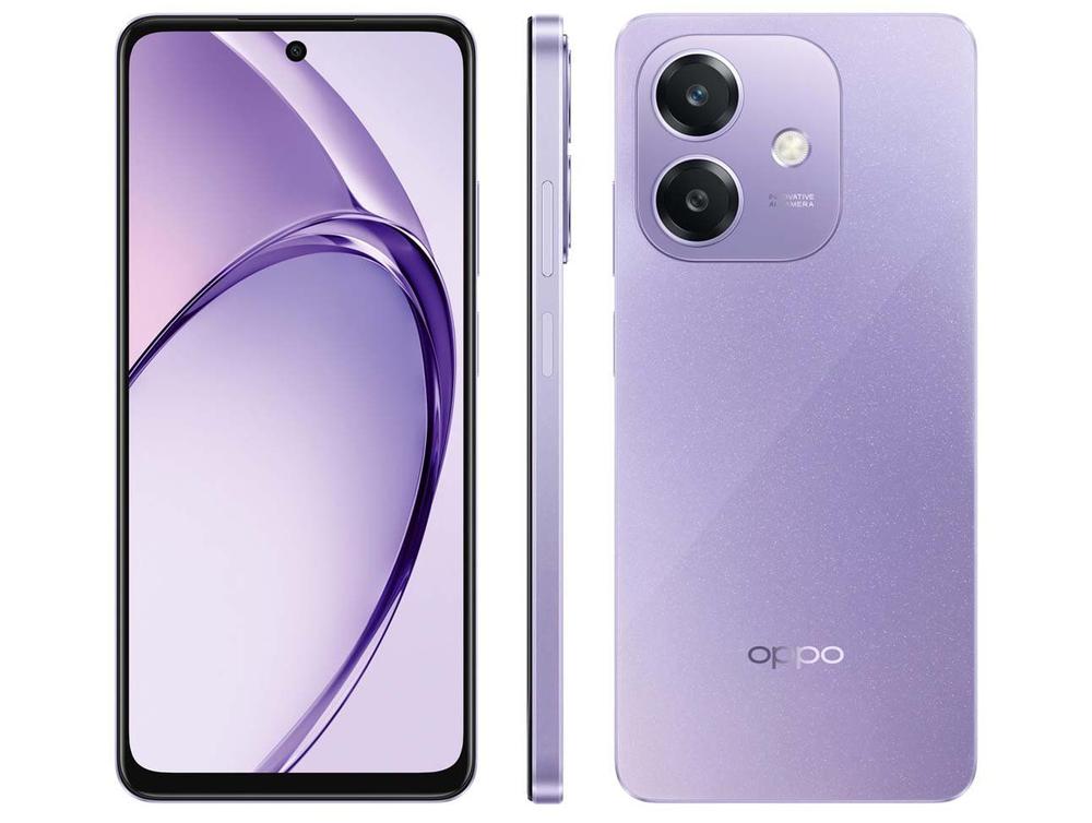 Smartphone OPPO A60 256GB 8GB RAM Lilás 4G 6,67" 50MP + Selfie 5MP
