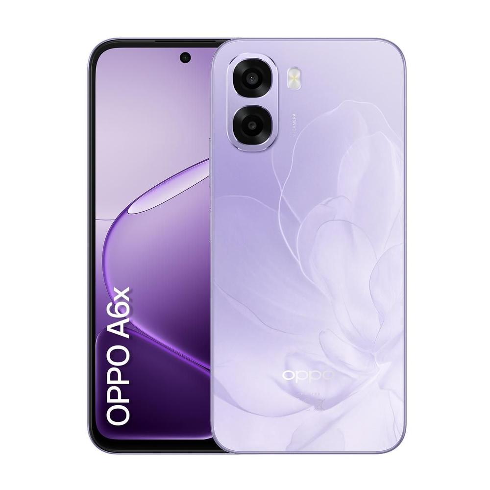Smartphone OPPO A6x 256GB 4GB RAM Física, 8GB RAM Virtual Bateria Gigante 6500 mAh Câmera AI NFC