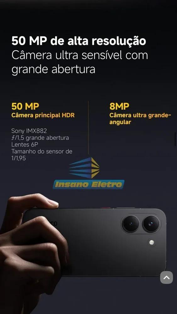 Smartphone Xiaomi Poco X8 Pro 5G 8gb 256gb Preto Versão Global Dual Chip - foto 3