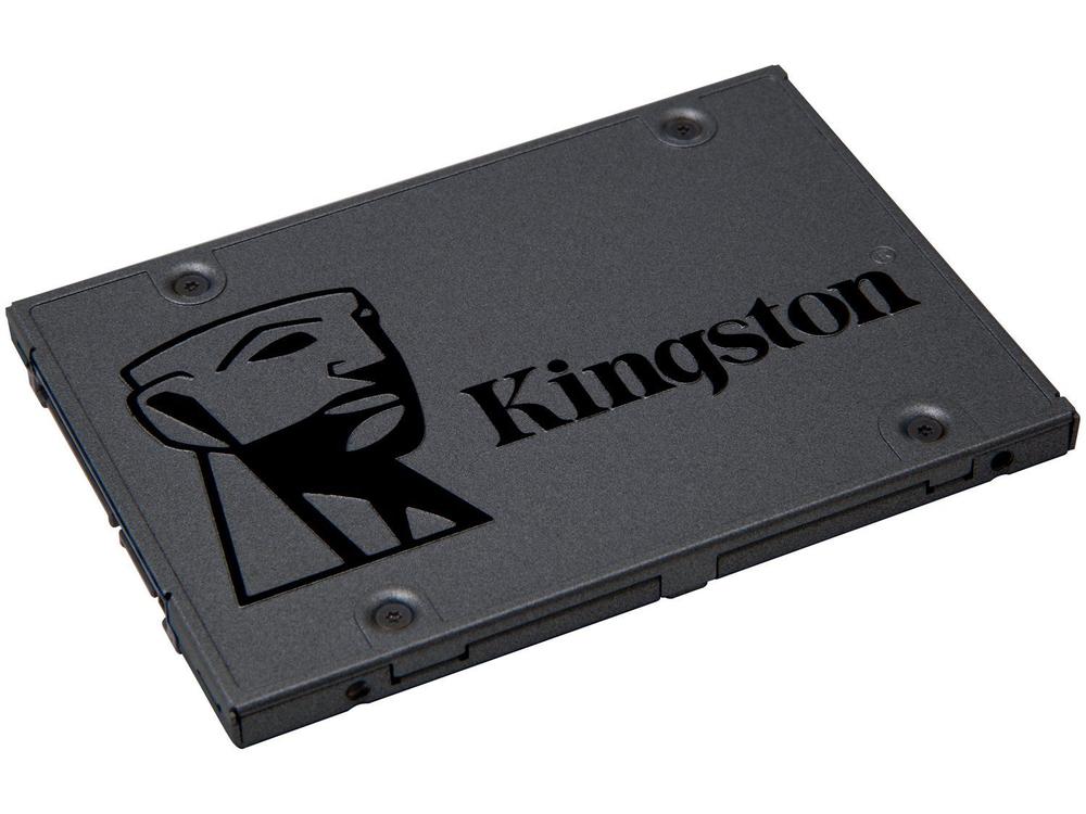 SSD Kingston A400, 480GB, 2.5", SATA III, Leitura: 500 MB/s, Gravação: 450 MB/s, Preto - SA400S37/480G