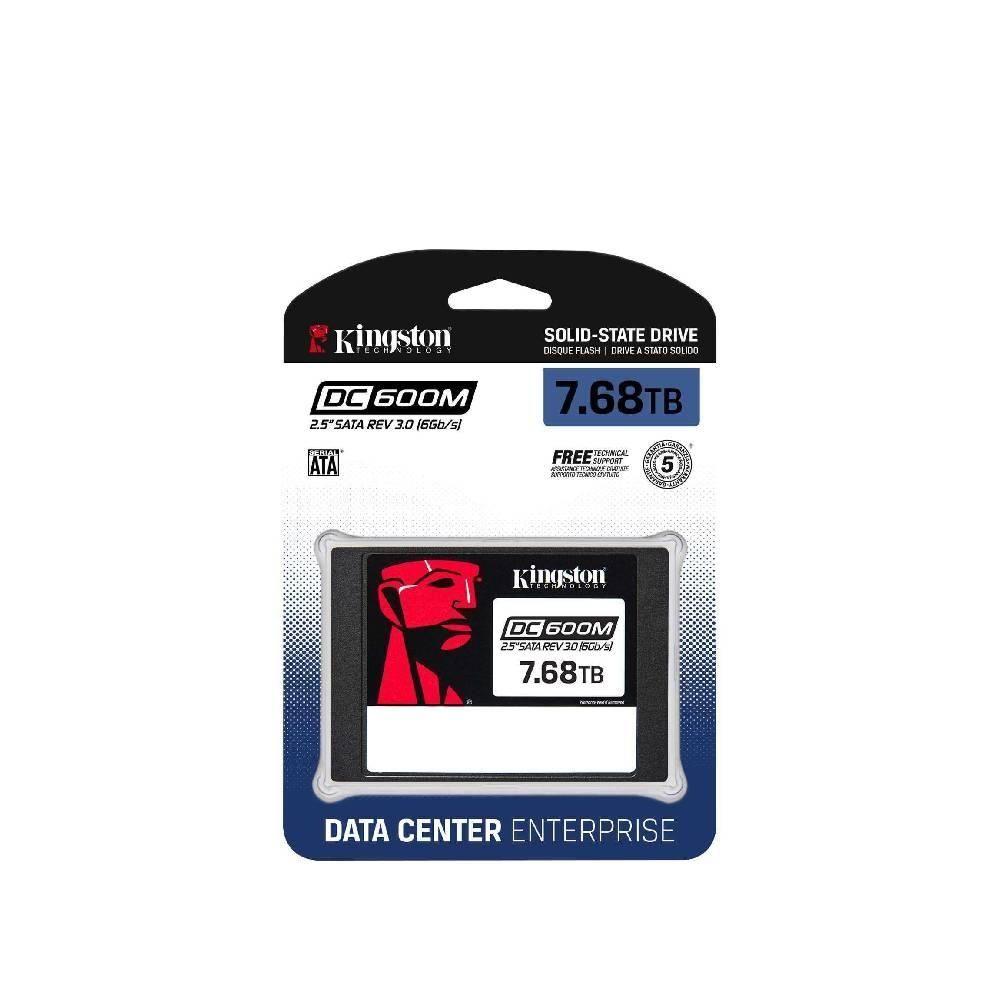 SSD Kingston DC600M Mixed-Use, 7.68TB, 2.5", SATA III, Leitura: 560 MB/s, Gravação: 530 MB/s, Preto -... - foto 3