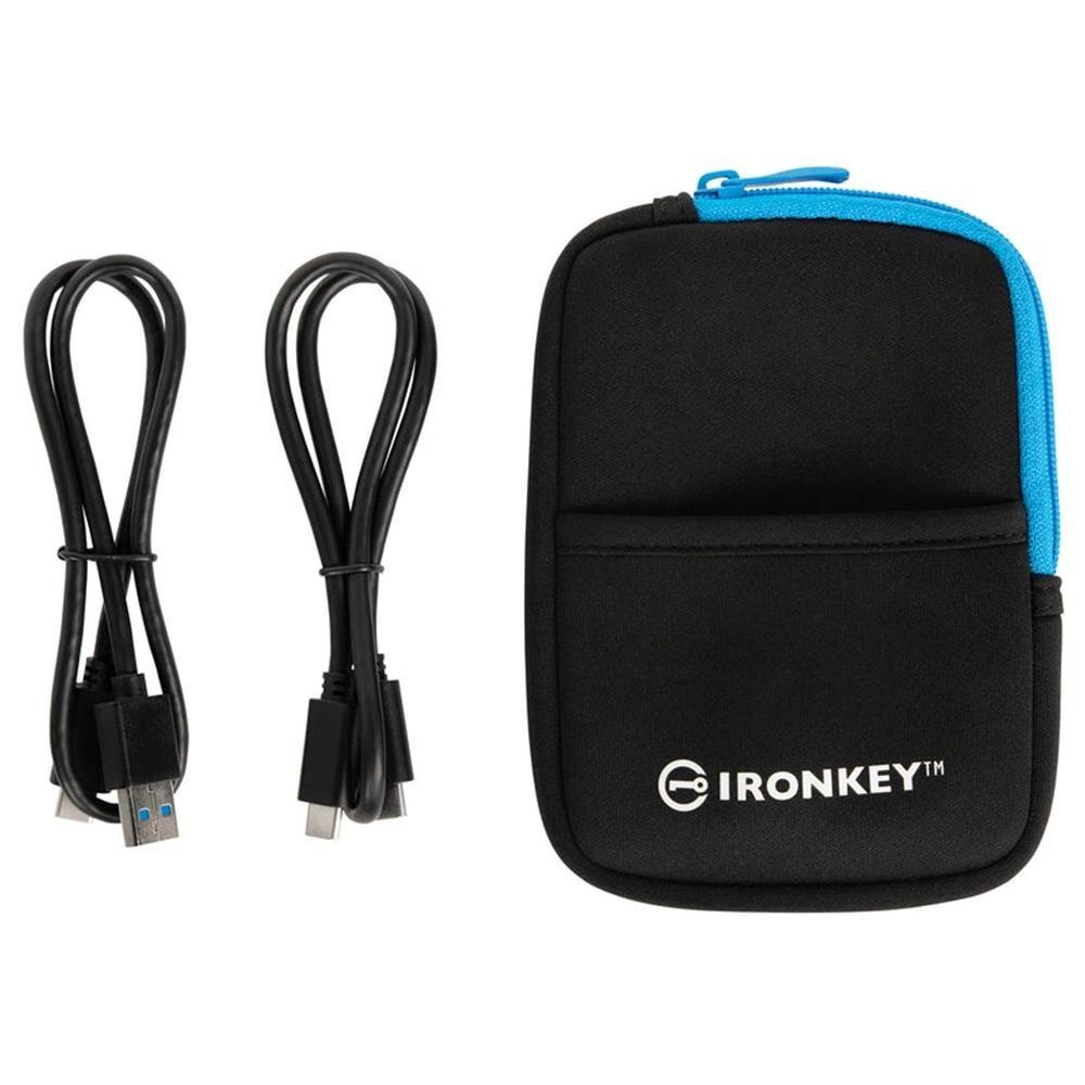 SSD Kingston IronKey Vault Privacy 80, 960GB, Portátil, USB 3.2 Gen 1, Leitura: 250 MB/s, Gravação: 250...