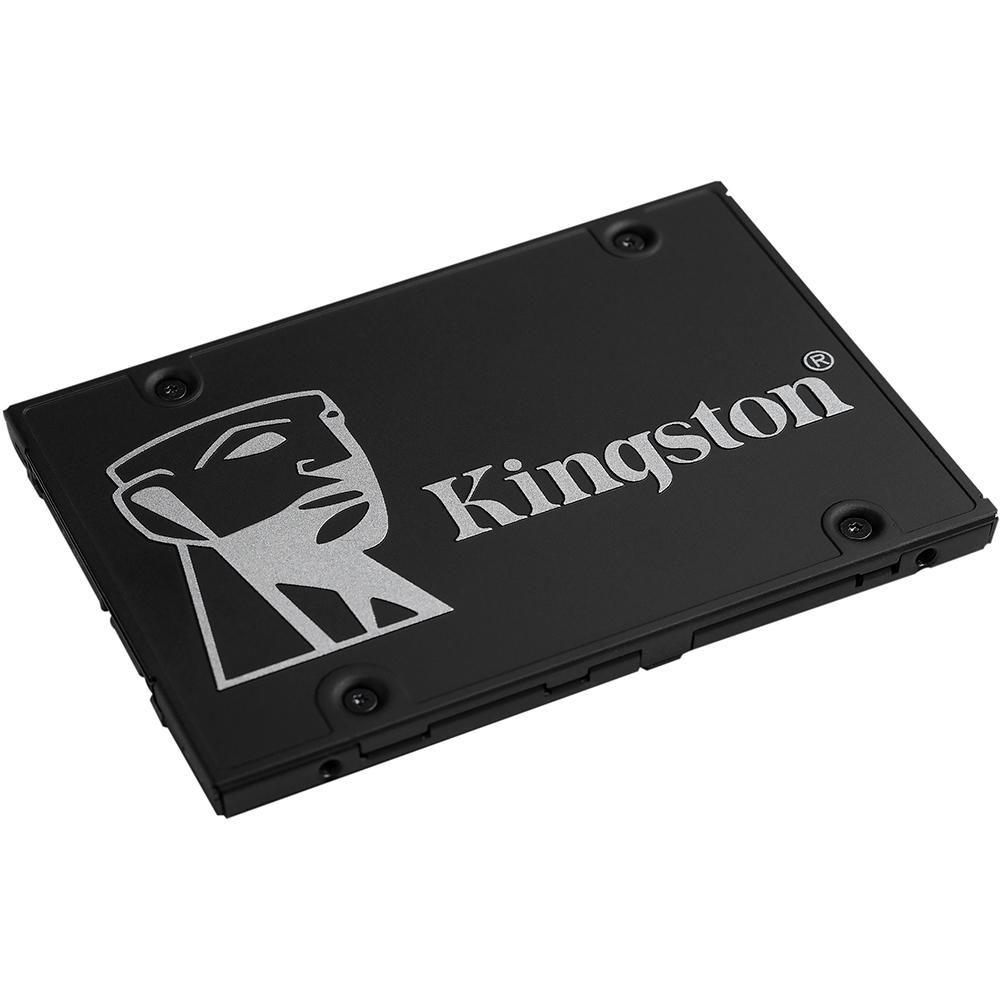 SSD Kingston KC600, 256GB, 2.5", SATA III, Leitura: 550 MB/s, Gravação: 500 MB/s, Preto - SKC600/256G
