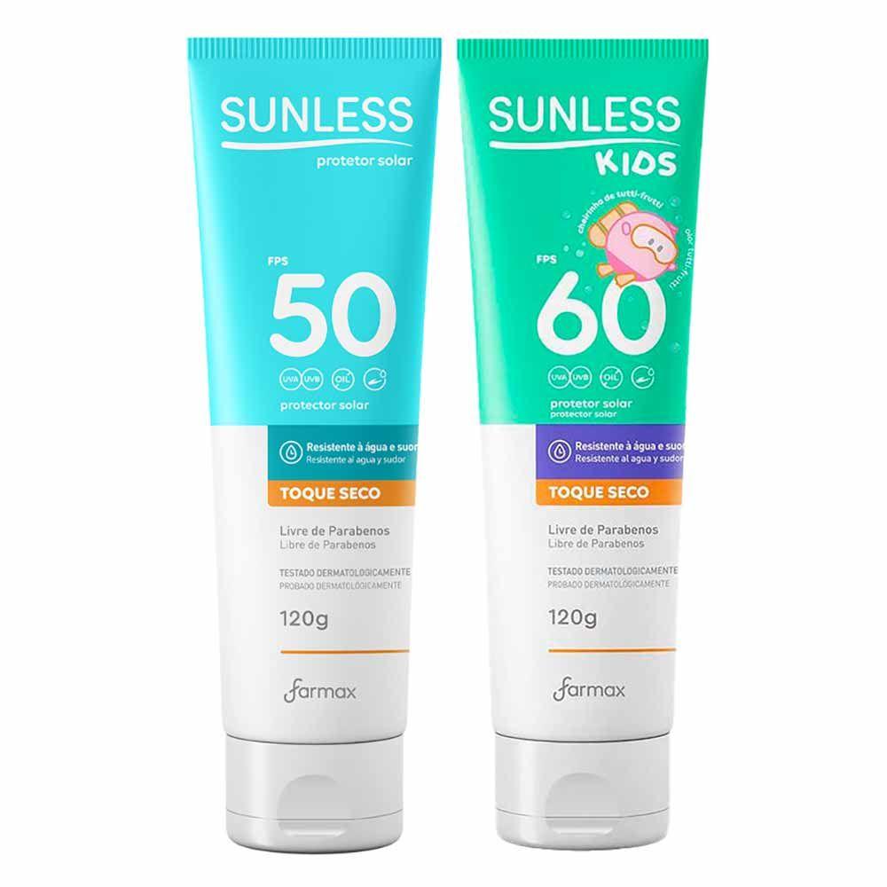 Sunless Kit - Protetor Solar Corporal FPS50 + Protetor Solar Kids FPS60