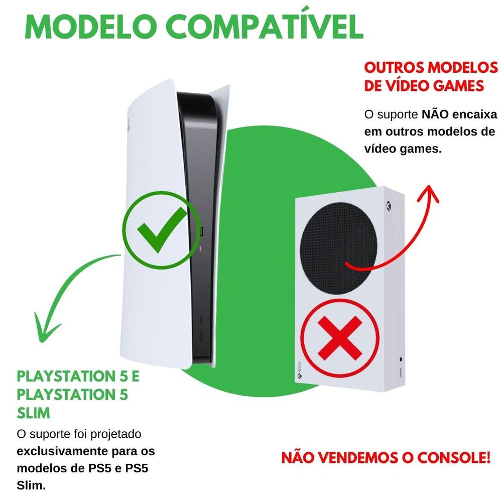 Suporte Apoio Base Vertical Circular de Mesa Compatível com PS5 e PS5 Slim - ARTBOX3D