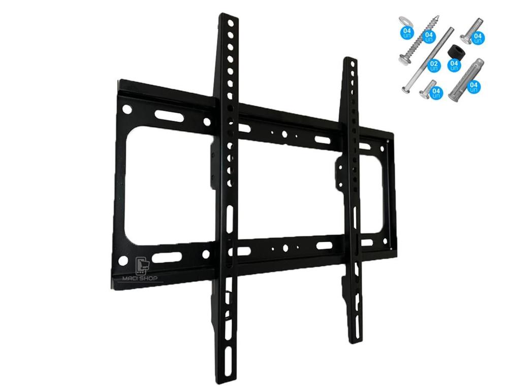 Suporte Para Tv Lcd Led Oled Qled 25 A 55 Pol Fixo Samsung LG TCL Philips Universal 25 32 40 42 43 47 50 52 55 polegadas