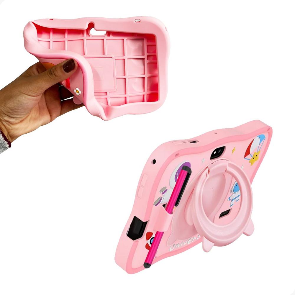 Tablet 5G Infantil Kids D12 Barato 8gb + 128Gb Capa Silicone - Techino - foto 3