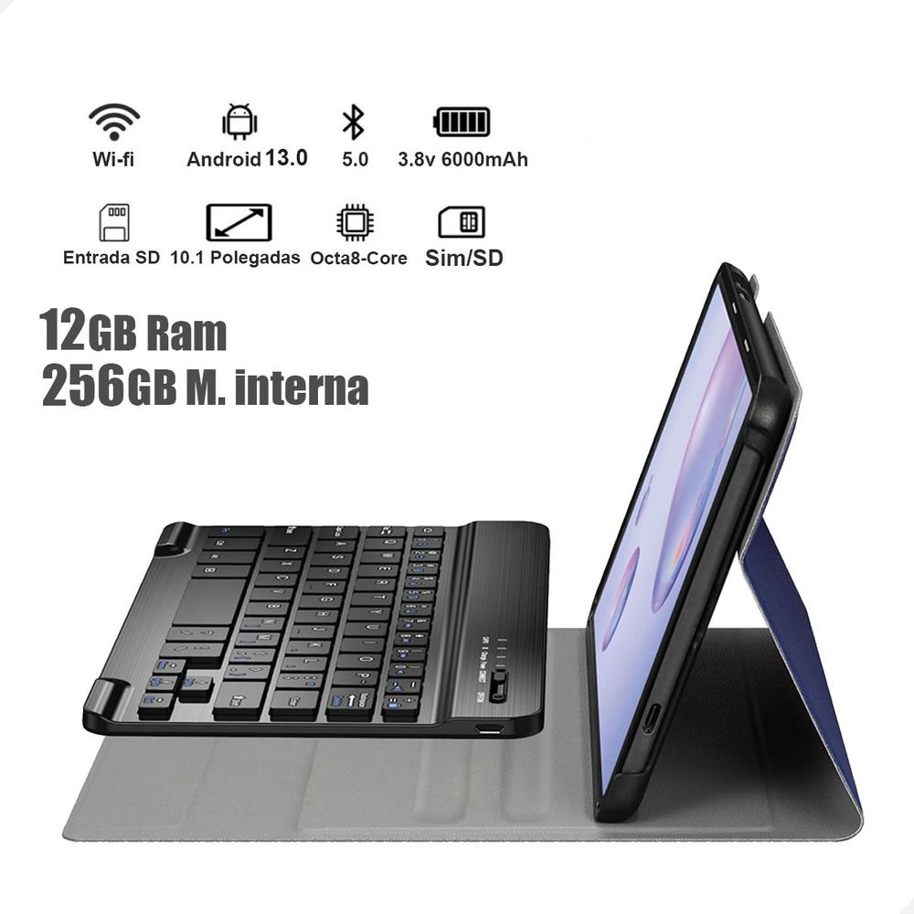 Tablet E1035 Smartphone 256gb 12gb Capa Teclado sistema android - Markteplace - foto 2