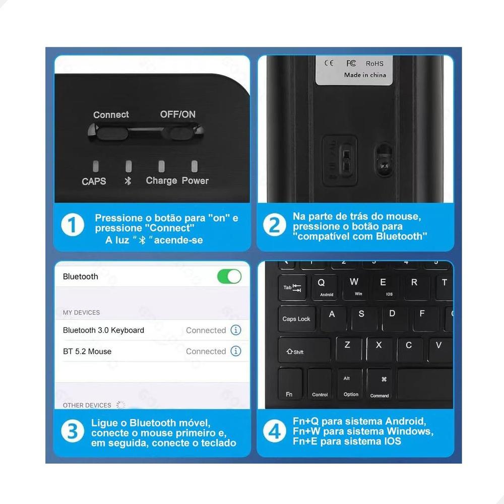 Tablet E1035 Smartphone 256gb 12gb Capa Teclado sistema android - Markteplace - foto 4