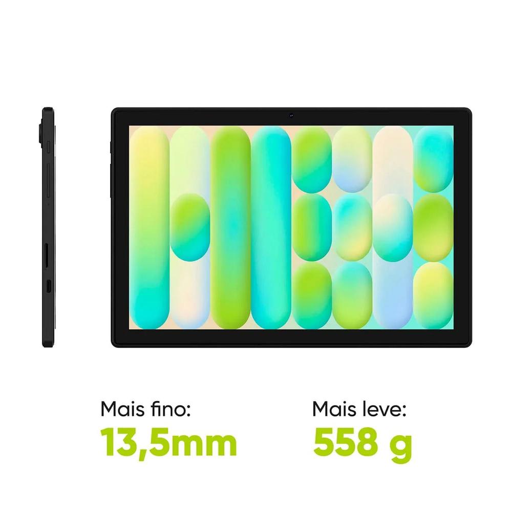 Tablet Get NexPro 4G 64GB 4GB RAM Tela LCD 10.1" + Capa Teclado Cor:Tablet Preto + Capa Preta
