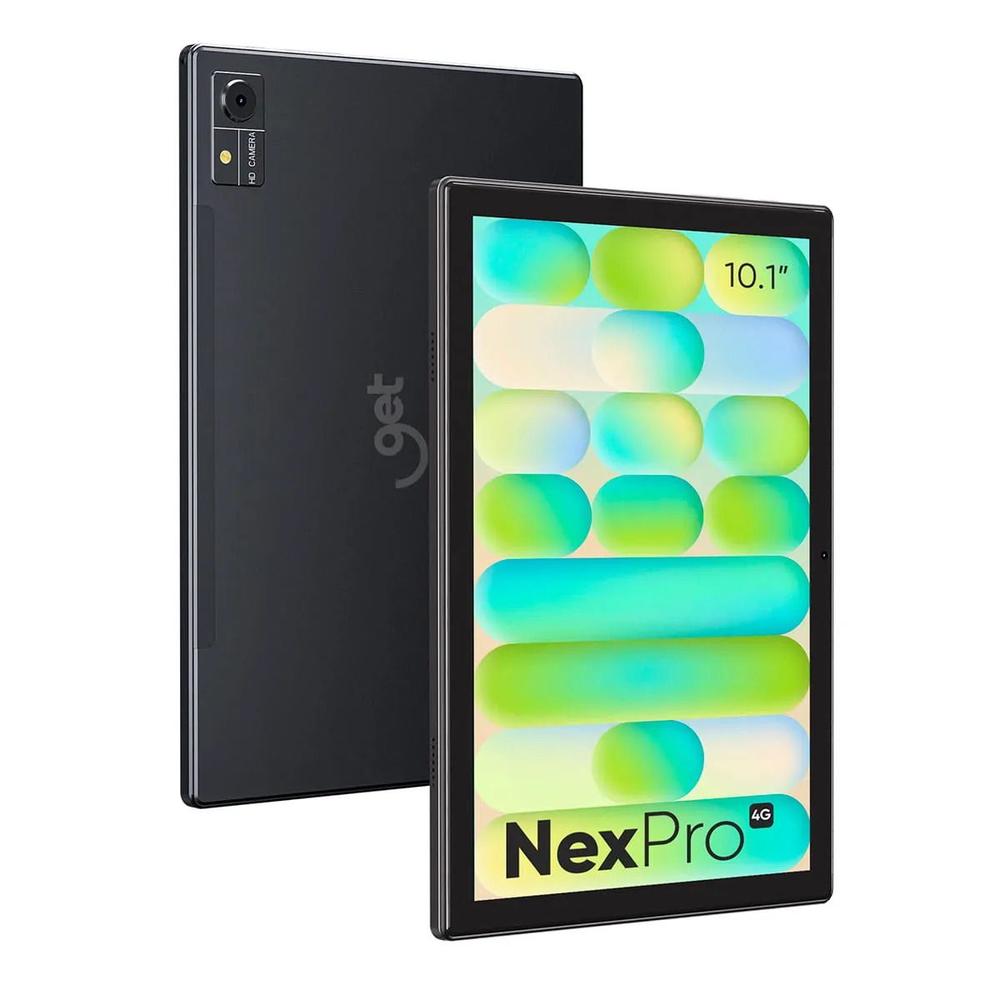 Tablet Get NexPro 4G 64GB 4GB RAM Tela LCD 10.1" + Capa Teclado Cor:Tablet Preto + Capa Preta