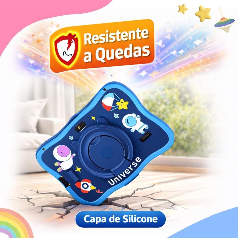 Tablet Infantil 7 Android 15 8GB RAM 128GB WiFi, Capa Protetora, Controle Parental, Jogos Educativos -... - foto 4