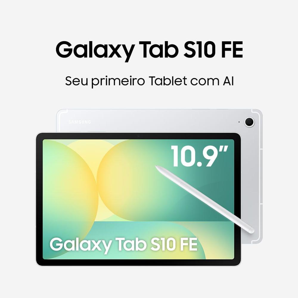 Tablet Samsung Galaxy Tab S10 FE 5G, 128GB, 8GB, Tela 10.9" 90Hz, S Pen e Capa Inclusas - foto 2