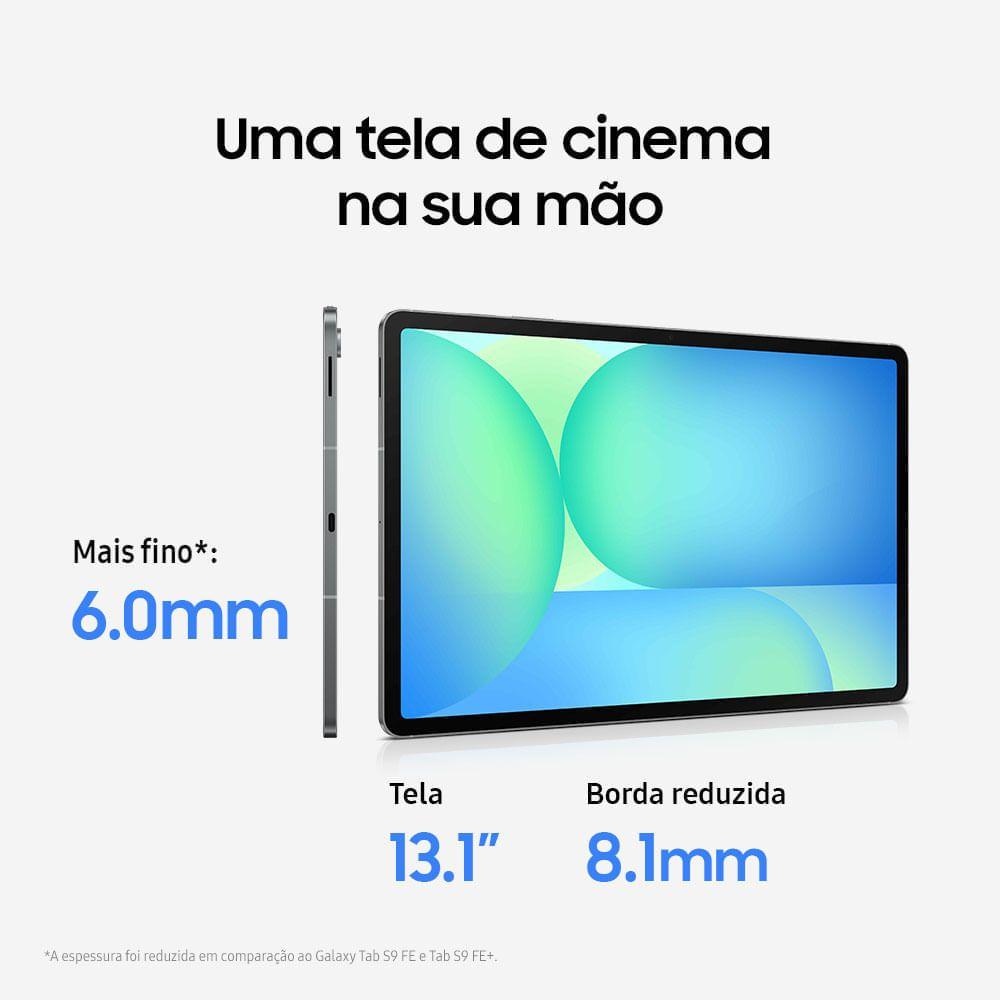 Tablet samsung galaxy tab s10 fe+ wifi, 128gb, 8gb, tela 13.1" 90hz, s pen e capa inclusas
