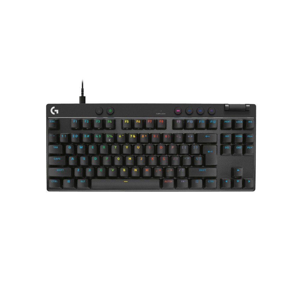 Teclado Gamer Logitech G PRO X TKL RAPID, Switches Magnético-analógicos, Modo Rapid Trigger, Layout US, Preto - 920-013131