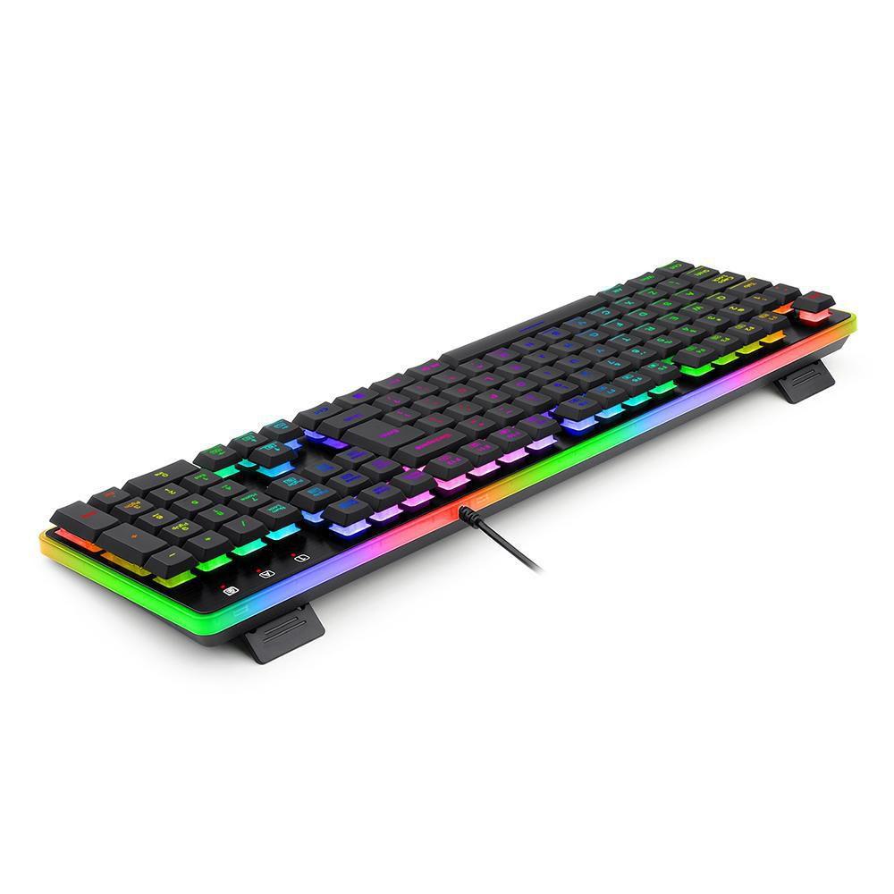 Teclado Membrana Redragon Dyaus 2 RGB Preto ABNT2 K509RGB - foto 4