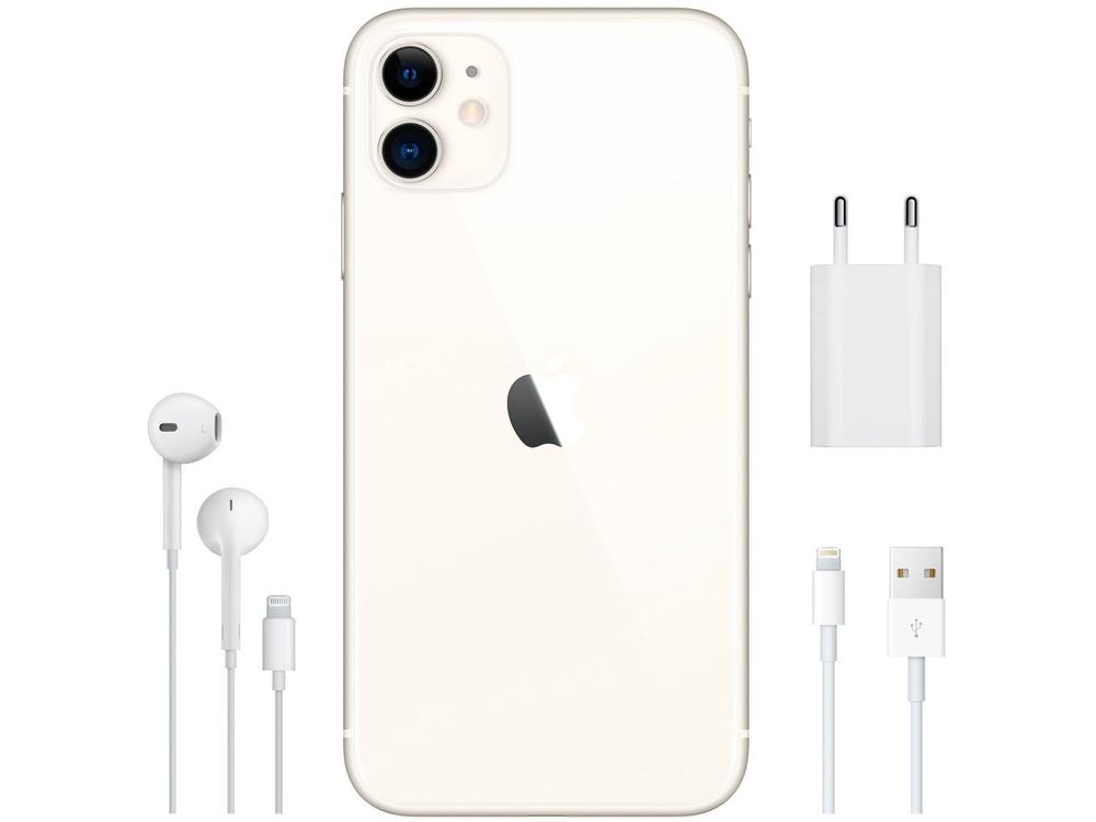 Usado: iPhone 11 64GB Branco Bom - bateria 70% - Trocafy - Apple - foto 4