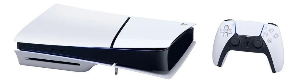 Videogame Sony PS5 Slim 1TB Branco com Controle envio rápido
