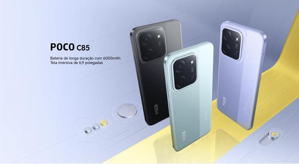 Xiaomi POCO C85 NFC 120Hz 128GB ou 256GB e 6GB ou 8GB de RAM Câmera 50MP Tela 6.88 120Hz NFC Smartphone... - foto 3