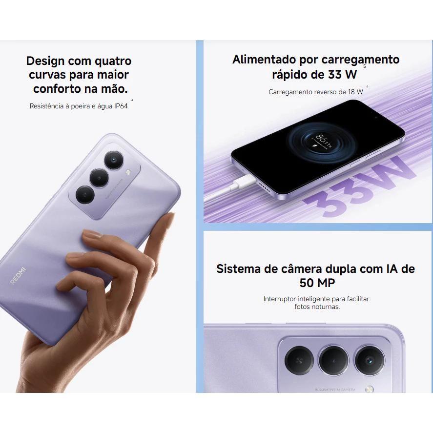 Xiaomi Redmi 15 Lançamento 2025 Tela 144Hz 50MP camera IA integrada 7000mAh Smartphone Top 1º Celular... - foto 3