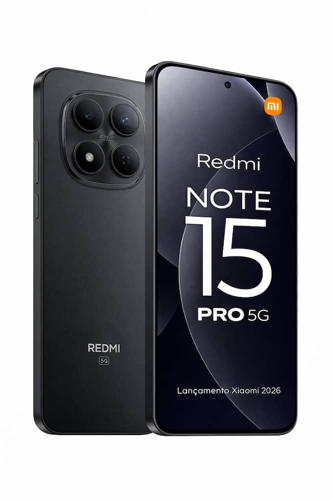 Xiaomi Redmi Note 15 Pro 5G 256GB 8GB NFC Câmera 200MP Tela 6,83 AMOLED 120Hz Bateria 6580mAh 45w