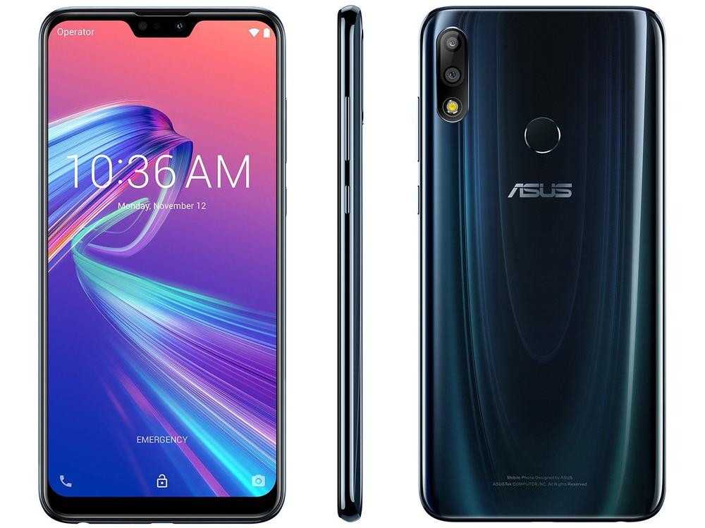 ZenFone Max Pro M2 64GB Black Saphire Octa-Core - 4GB RAM Tela 6,26” Câm. Dupla + Selfie 13MP