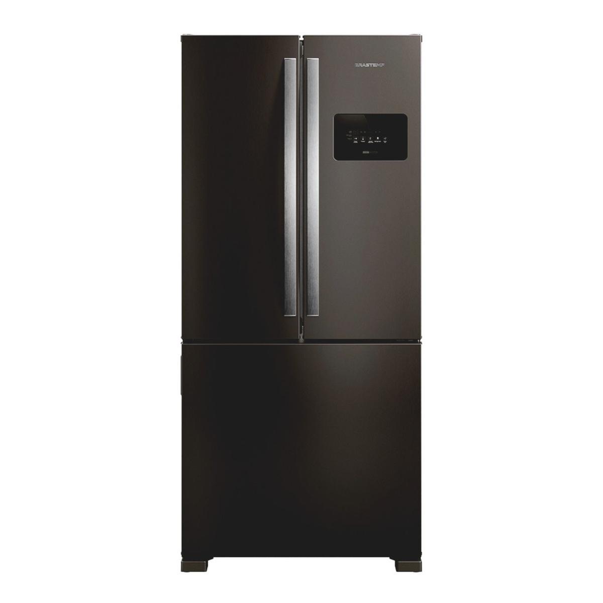 Geladeira Frost Free French Door 3 Portas Preta Brastemp - BRO85ME