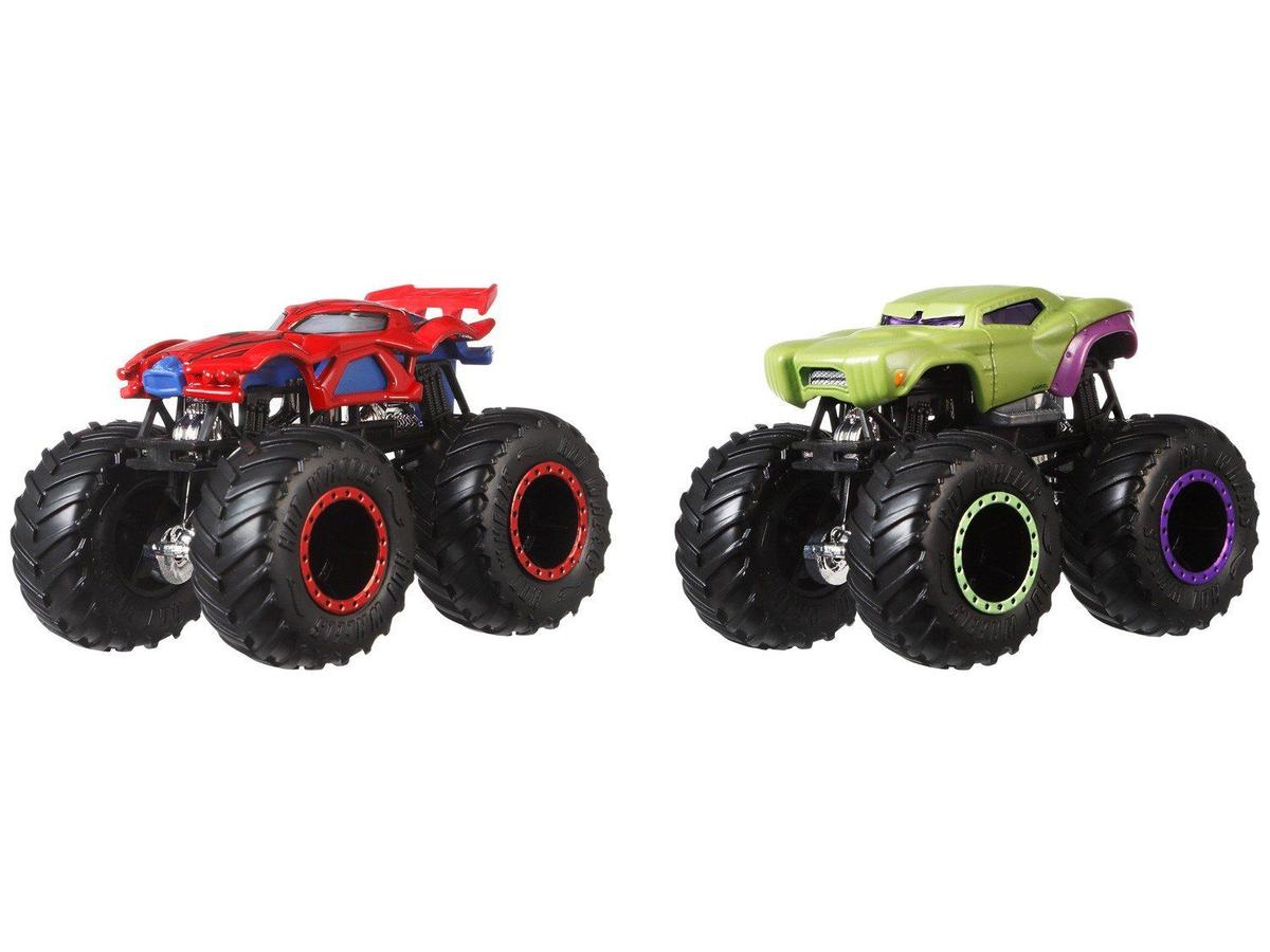 Hot Wheels Monster TRUCKS Veículo Escala 1:64 2-PACK - Blister com 02 Unidades