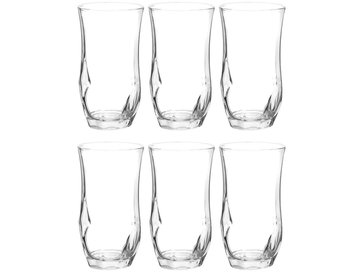 Jogo de Copos de Vidro Long Drink 360ml 6 Peças Nadir Ópera