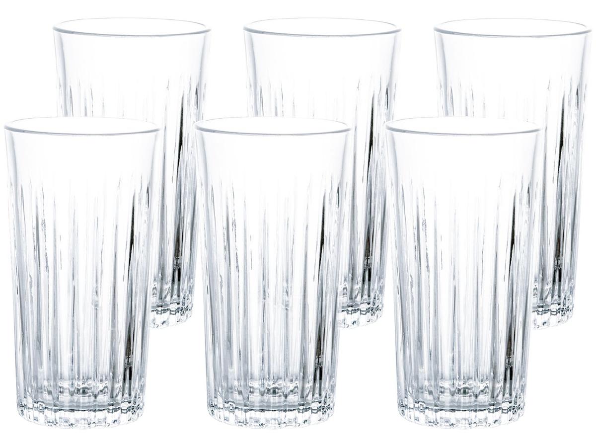 Jogo de Copos de Vidro Transparente 350ml 6 Peças Haus Concept Imperial