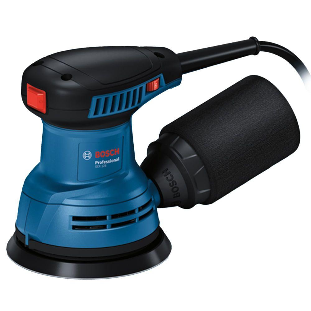 Lixadeira Excêntrica Roto Orbital Rotativa 127 Volts Gex 125 - 06013A80D0-000 - BOSCH