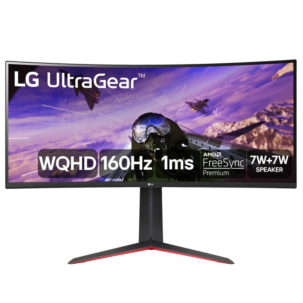 Monitor Gamer Curvo LG UltraGear 34", 2K WQHD, UltraWide, 160Hz, 1ms, FreeSync Premium, HDR10, Som Integrado - 34GP63A-B
