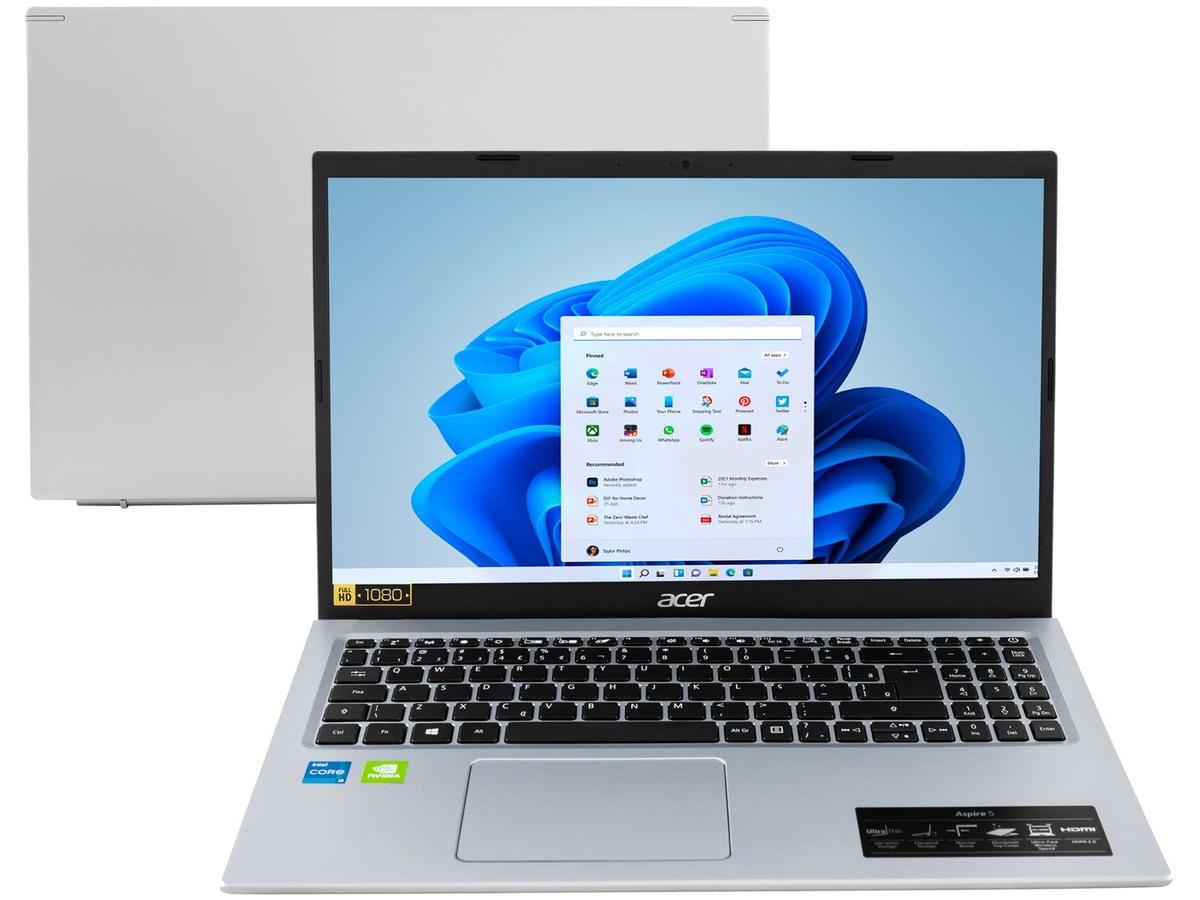 Notebook ACER A515-56G-519A I5-1135G7 8GB 256 GB SSD 15.6" FHD WIN11 Home - NX.AH4AL.00A