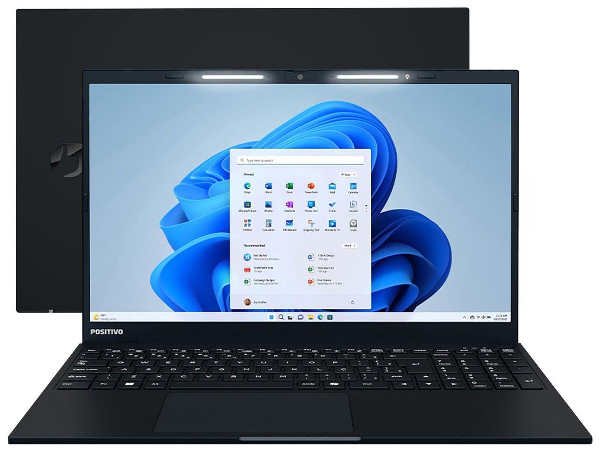 Notebook Positivo Vision R15 R516512A-15 AMD Ryzen 5 16GB RAM SSD 512GB 15,6" Full HD Windows 11 3002956