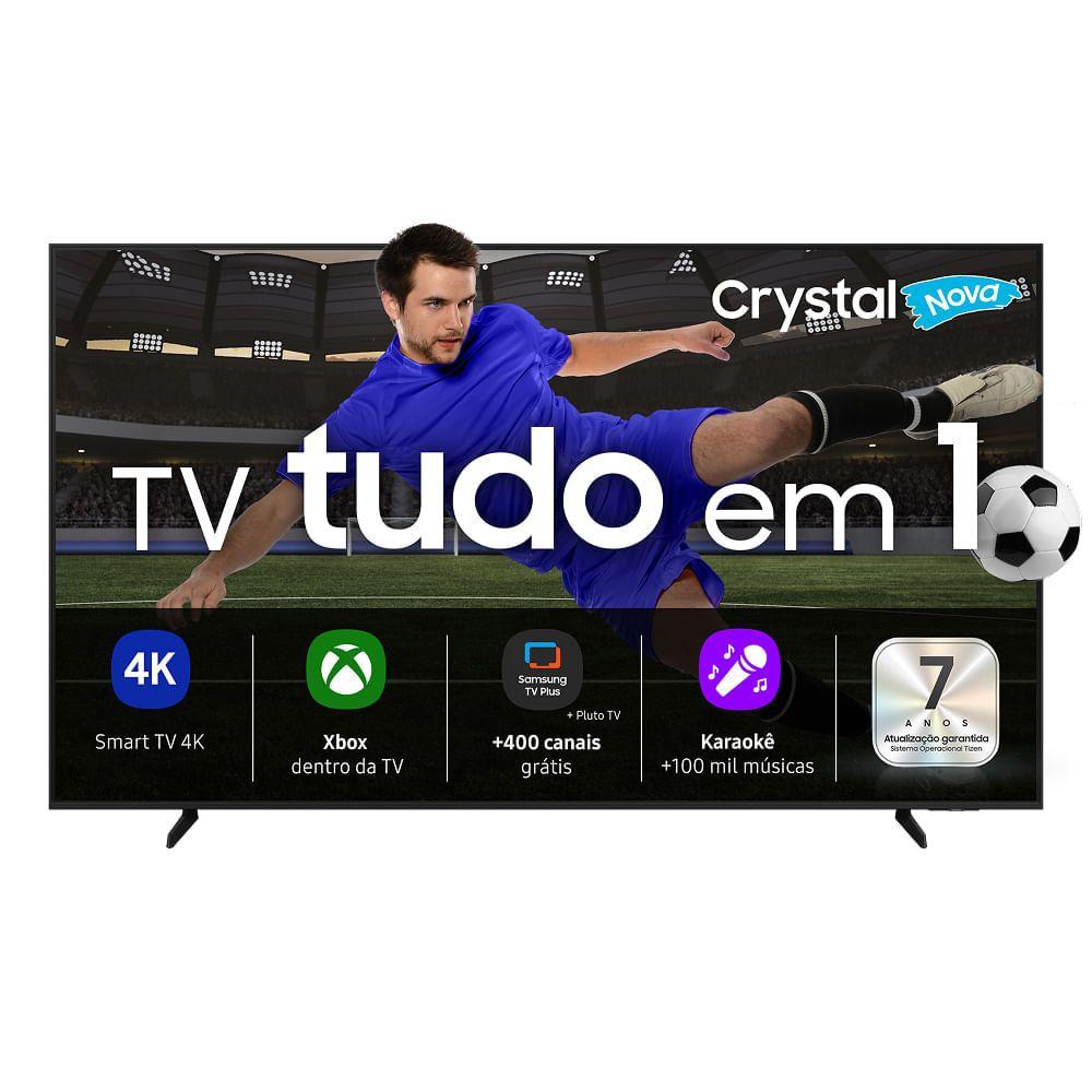 Samsung Smart TV 50" Crystal UHD 4K U8100F 2025, Xbox Cloud Gaming, Canais Gratuitos, Alexa