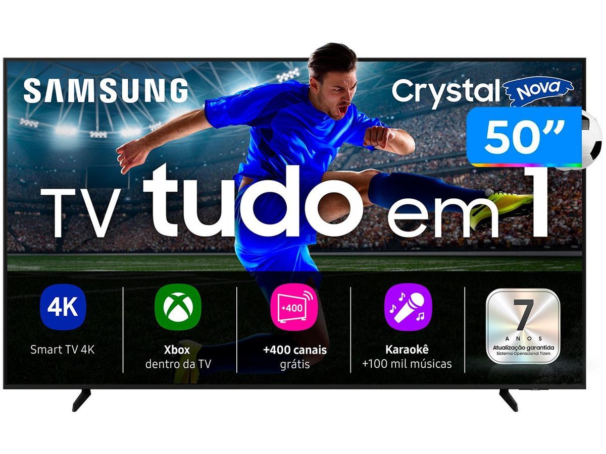 Smart TV 50 Polegadas U8600F 2025 Crystal UHD 4K Samsung UN50U8600FGXZD