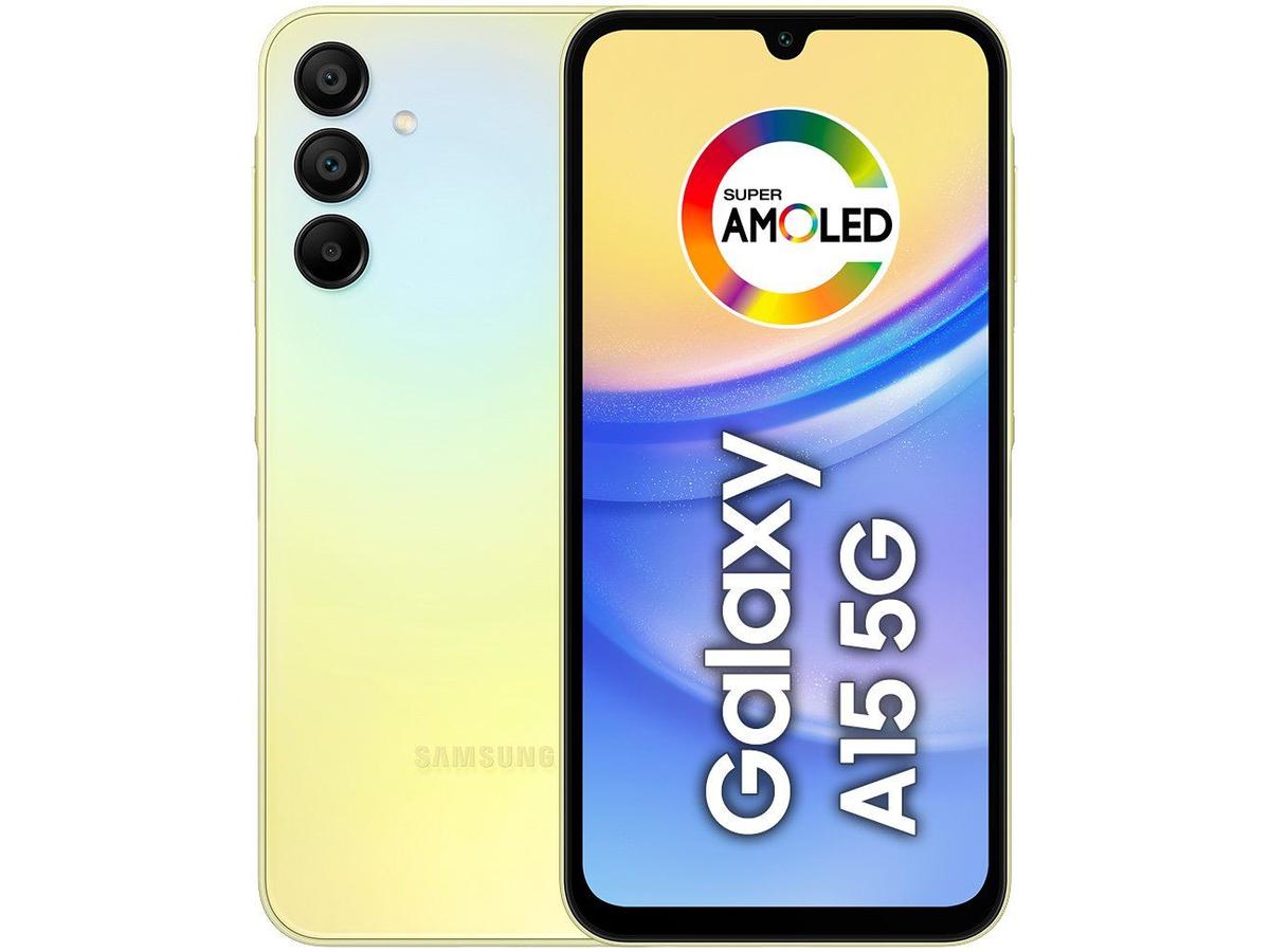 Smartphone Samsung Galaxy A15 5G 6.5" Octa Core 128GB 4GB Câmera Tripla Verde Claro