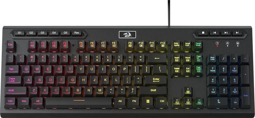 Teclado Redragon K513-RGB Aditya com Cabo - Preto (Ingles)