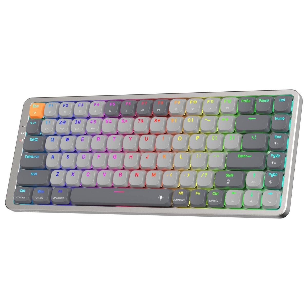 Teclado Redragon K652 75% sem fio RGB mecânico