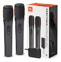 2 Microfones Sem Fio Jbl Partybox Profissional Duplo Dinâmico Recarregável Preto - foto 1