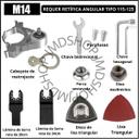 Acessórios Adaptador Oscilante Esmerilhadeira Angular Cabeça Universal Conversão Rosca M10 M12 - Jdmazine - foto 3
