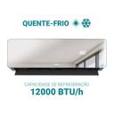 Ar Condicionado Split Inverter Philco PAC12QG Espelhado 12000 BTUs Quente e Frio 220V - foto 2