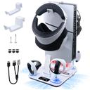 Base Cooler Ps5 Slim Suporte Carregamento 2 Controle E Vr2 - foto 2