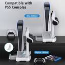 Base de Carregamento compativel para 2 Controles Dualsense de Playstation 5 Suporte para Headset e Jogos - foto 4