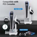 Base de Carregamento compativel para 2 Controles Dualsense de Playstation 5 Suporte para Headset e Jogos - foto 4