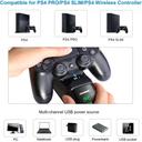 Base de carregamento dupla para controle sem fio Playstation 4 PS4 Slim, Pro - foto 2